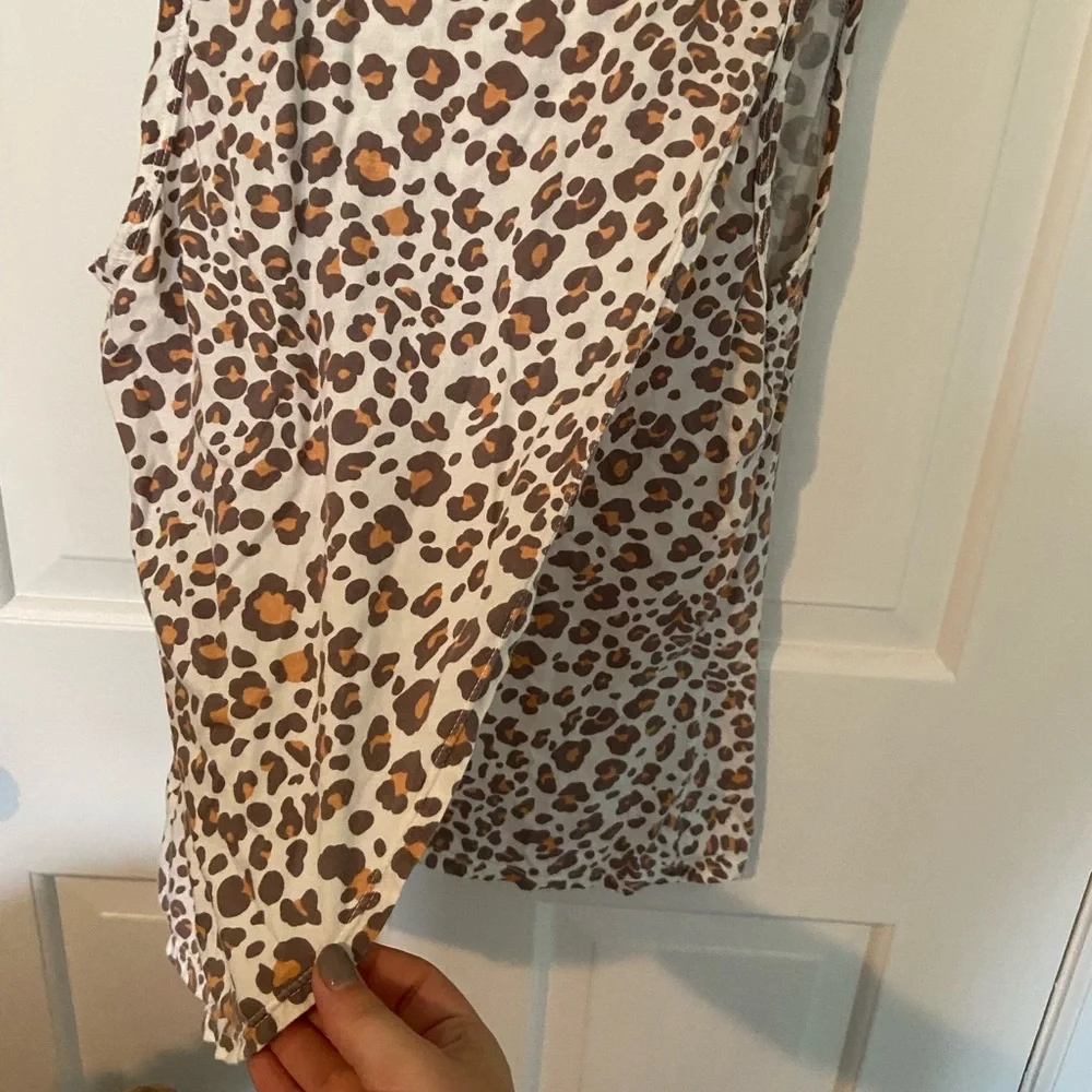 Anthropologie Dolan Cheetah tank with open back size small - Picture 7 of 8